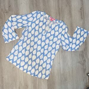 Island Company 100% linen womens tunic shirt Size Small top